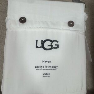 UGG Haven Queen Sheet Set in White